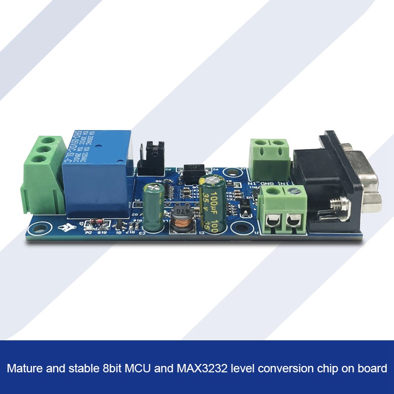 Nguồn điện DC7-24V Mô-đun chuyển tiếp đơn Modbus RTU Hỗ trợ giao diện RS232TTL UART cho phụ kiện thiết bị gia dụng