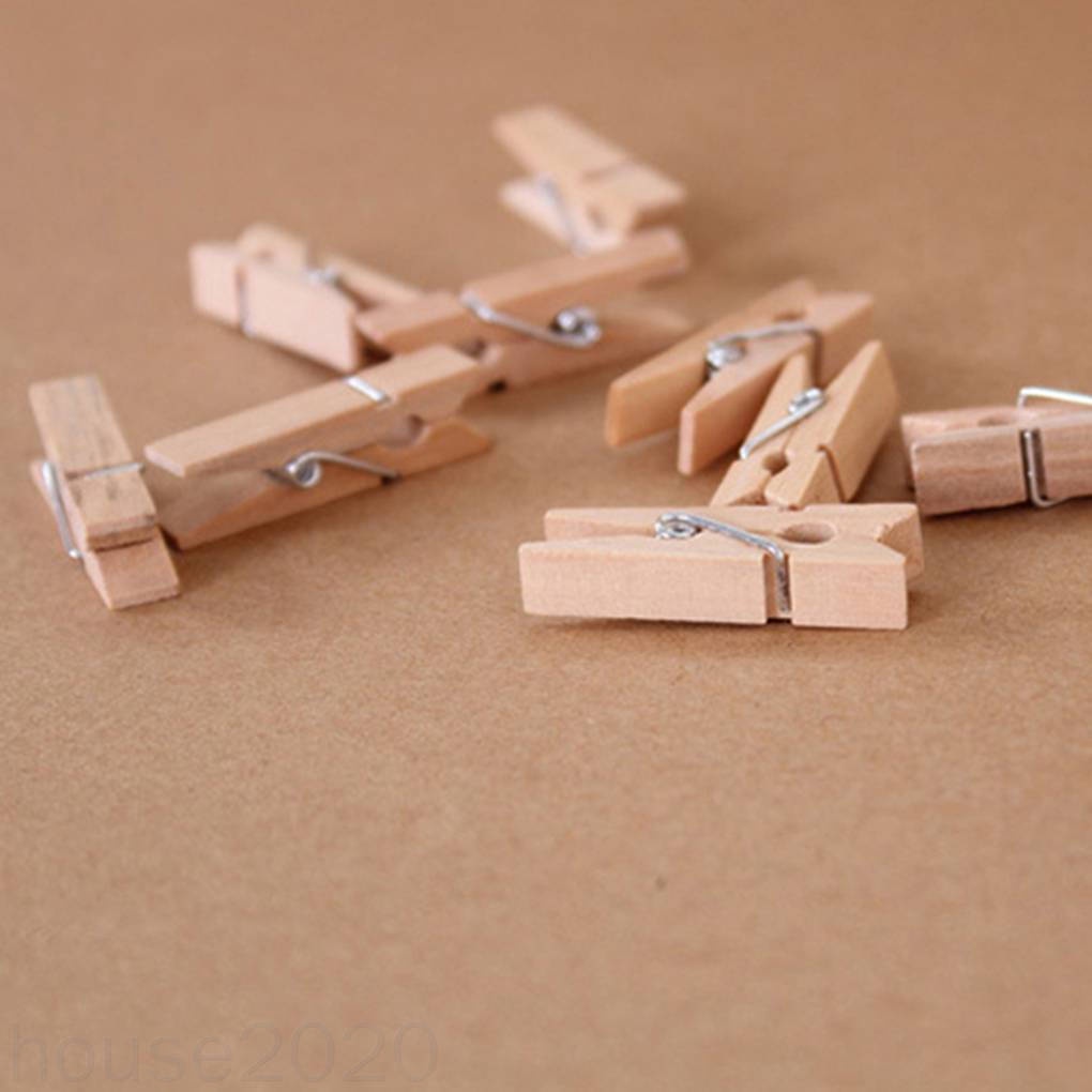 Kẹp gỗ treo ảnh/quần áo mini DIY 2020