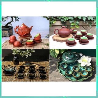 [Trà ngon🍵]Bộ ấm chén tử sa, ấm trà gốm sứ Bát Tràng  (1 ấm 6 chén 7 đĩa)