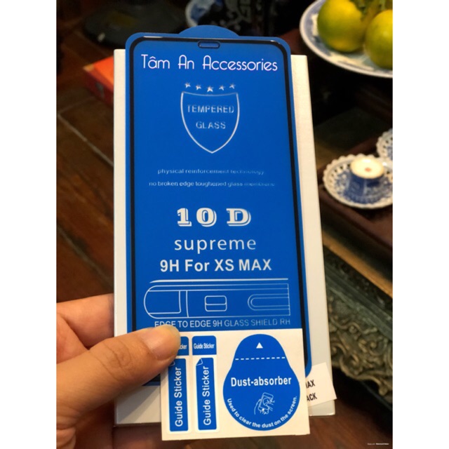 ✅Kính 10D XS-MAX✅ - CÔNG NGHỆ ĐỆM KHÍ - Bảo vệ màn hình tối đa