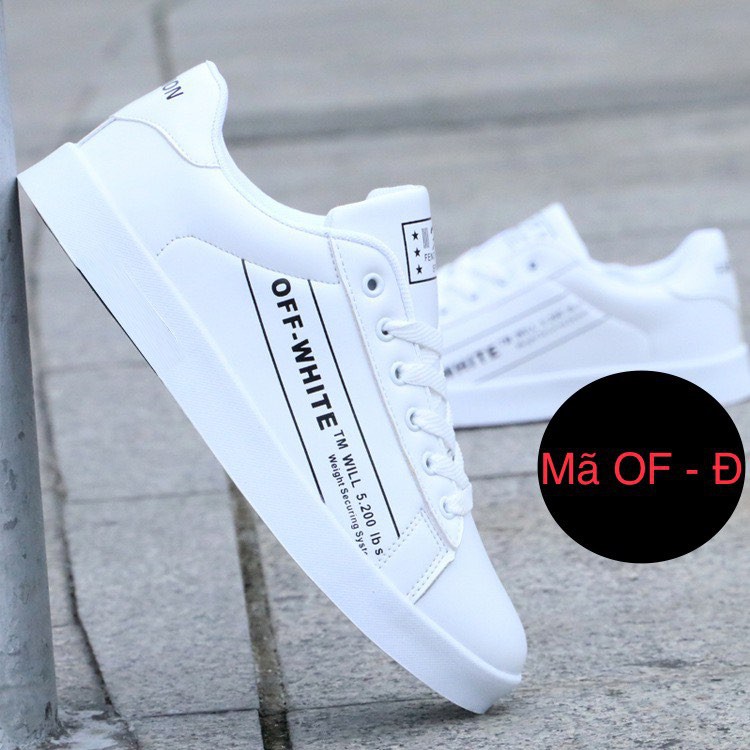 Giày Nam Thể Thao Nam Cao Cấp Hot Trend SPOST Giầy Trắng Sneaker Nam Nữ Mã OFF KẺ ĐỎ - Hàng Loại 1