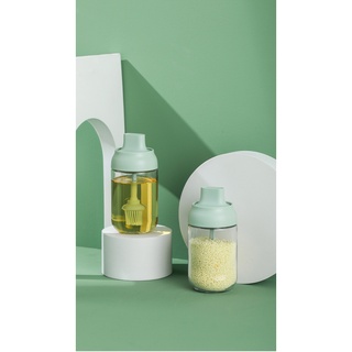 Hũ Thủy Tinh Đựng Gia Vị, Lọ Đựng Gia Vị, Dầu Ăn, Mật Ong Xanh Lá 250ml Chống Nước, Ẩm Mốc, Côn Trùng