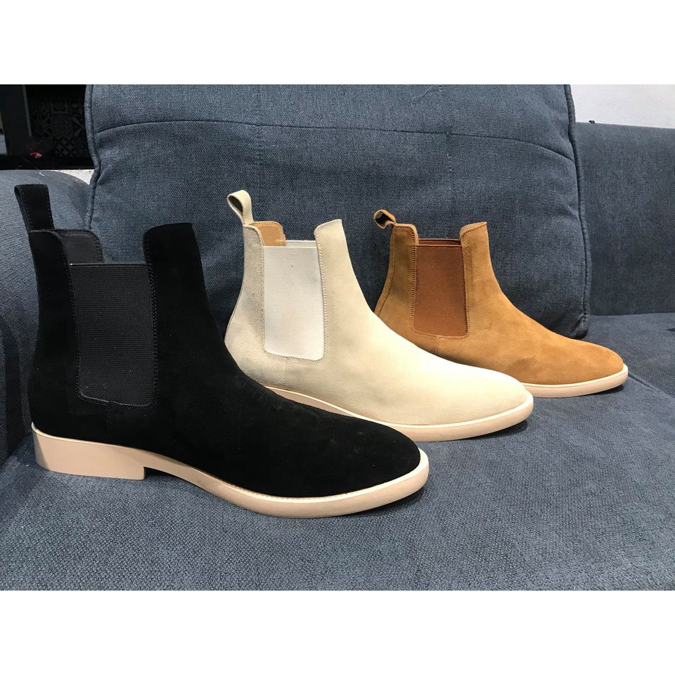 [ 5 màu ] Chelsea Boots Tan da lộn, thích hợp với quần jeans