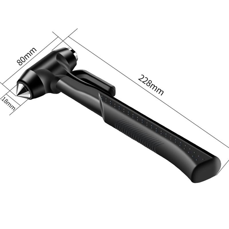 Búa thoát hiểm ô tô Khẩn cấp 3in1 loại tốt, kích thước 23cm x 8cm  chamsocxestore