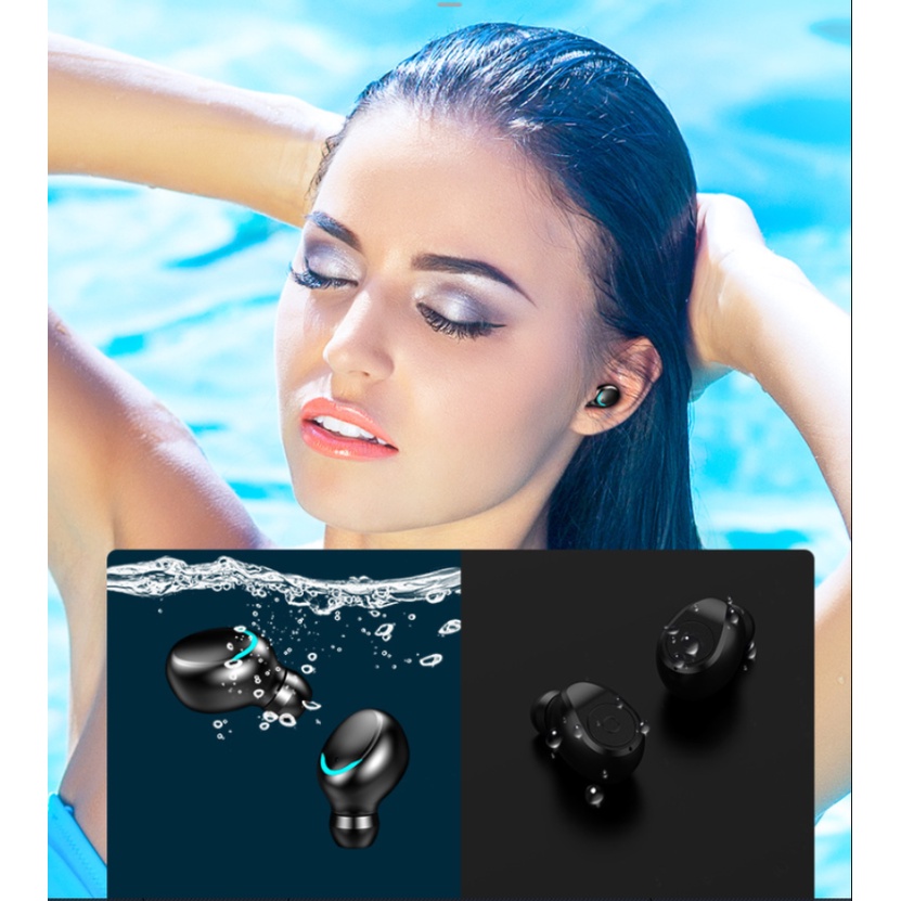 Tai Nghe Bluetooth F9 PRO V5.0 Bản Quốc Tế cảm ứng vân tay, chống nước chuẩn IPX7, chống ồn tuyệt đối