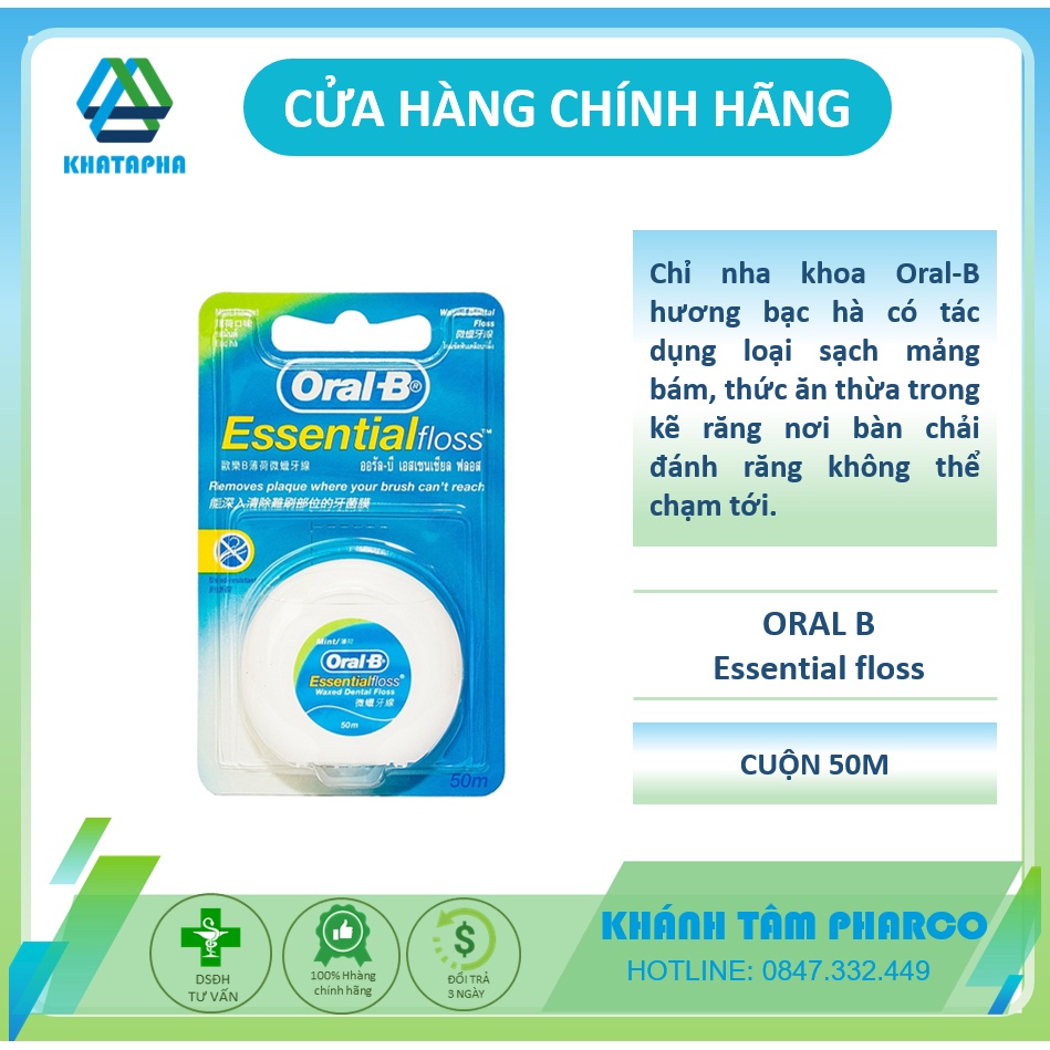 Chỉ nha khoa ORAL B Essential floss