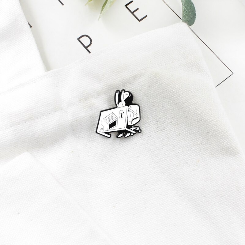 Pin cài áo các biểu cảm meme hài hước lộn cái bàn, người que middle finger cảm lạnh vui nhộn - GC071