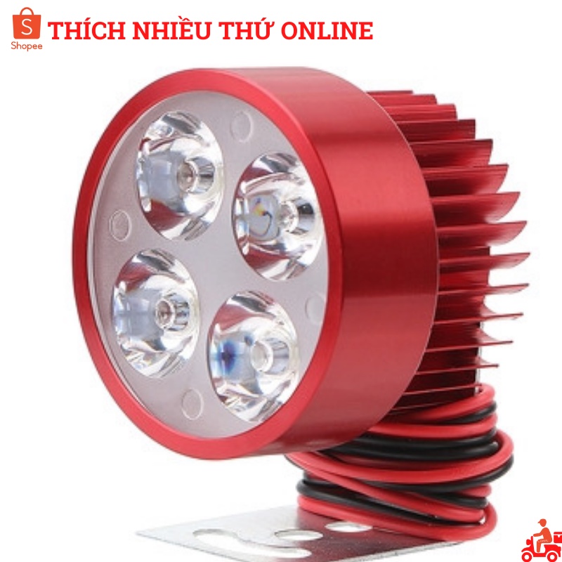 Đèn trợ sáng 4 LED chống nước loại tốt dành cho ô tô xe máy xe máy điện...