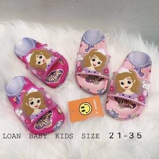 (HÀNG SẴN) Dép lê công chúa elsa cho bé gái hàng quảng châu cao cấp size 21-35