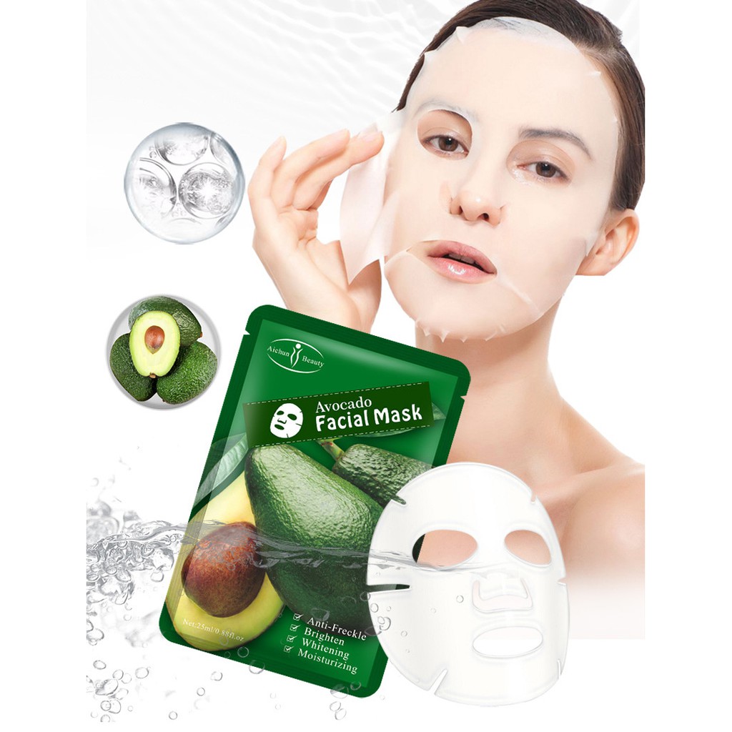 AICHUN Mặt Nạ Bơ Cấp Nước Dưỡng Ẩm Chống Nếp Nhăn Face Mask 25ml