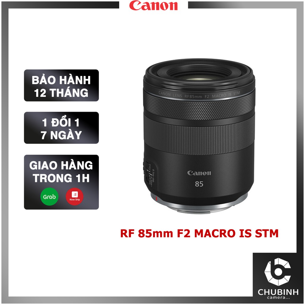 Ống kính Canon RF 85mm f/2 Macro IS STM