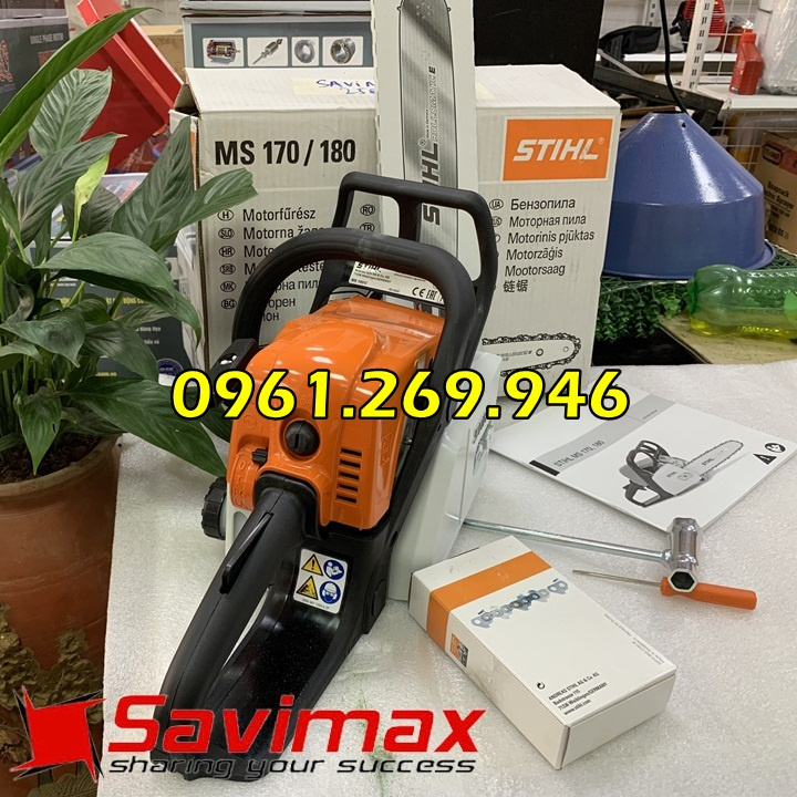 Máy Cưa Xích MS180 STIHL Đồng Bộ Lam Xích 18in