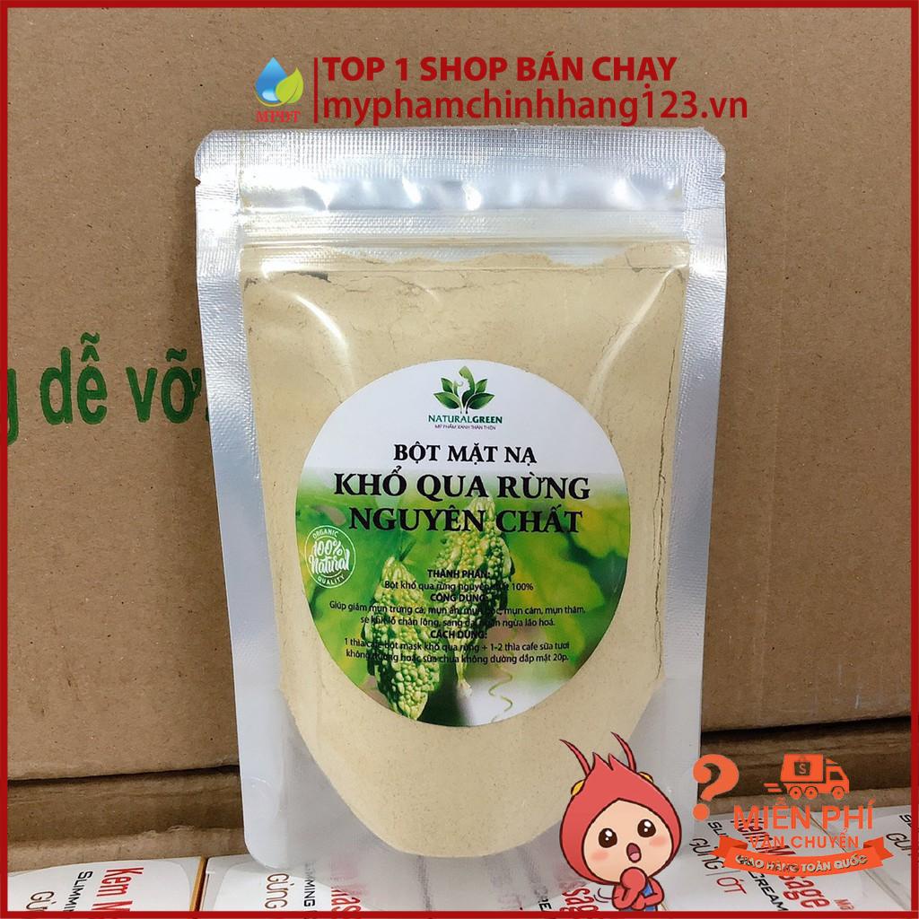 ( 100gr ) Mặt nạ khổ qua rừng nguyên chất, mặt nạ khổ qua dưỡng trắng da, ngừa mụn , kiềm dầu mờ thâm nám .