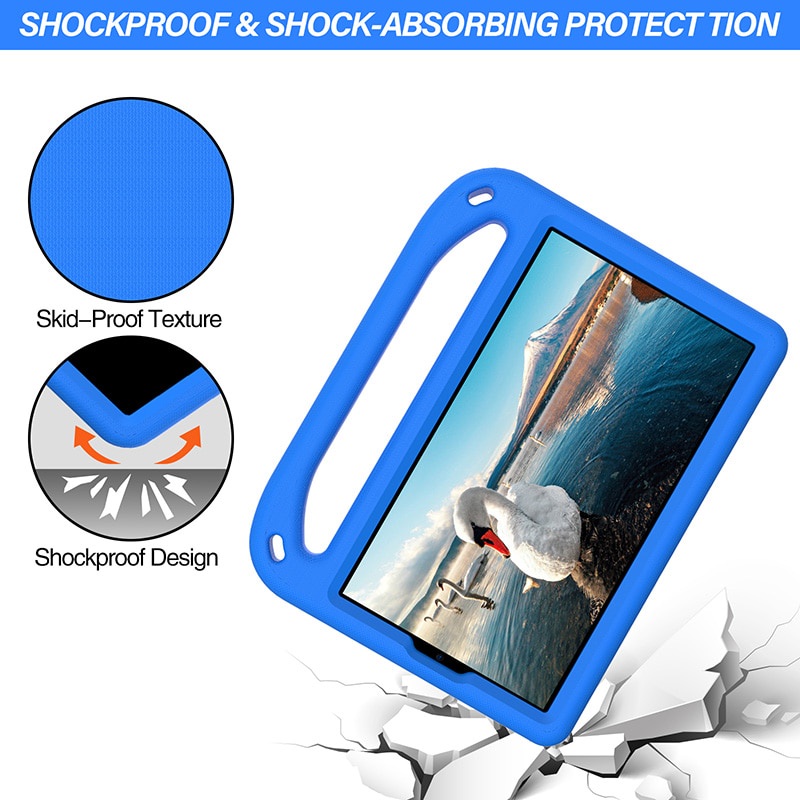 Ốp máy tính bảng Samsung Galaxy Tab A7 Lite 2021 8.7inch Sm T220 T225 bằng EVA chống sốc có giá đỡ an toàn cho trẻ em