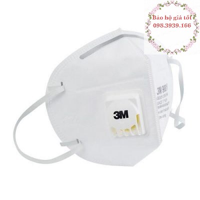 Khẩu trang 3M 9001V có van,  chống  bụi mịn, phòng độc