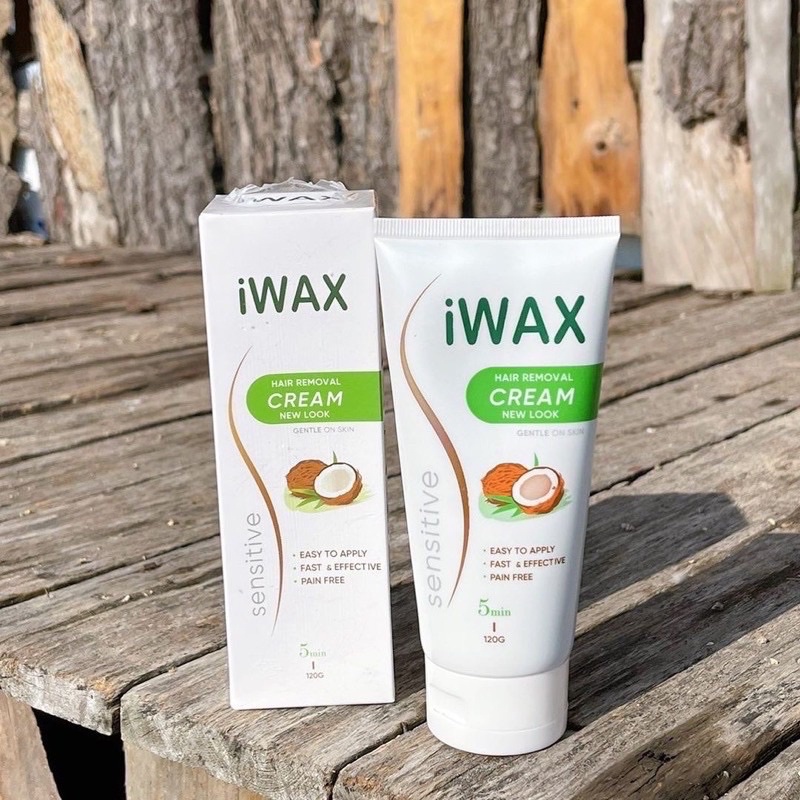 Kem Tẩy Lông Toàn Thân Iwax 150ml Hương Trà Xanh, Dừa ( Dành Cho Mọi Loại Da )