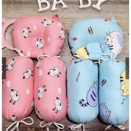 Bộ Gối Chặn Bông Loại Vỏ Lụa Cực Mát Cao Cấp Ngăn Bé Chống Lật