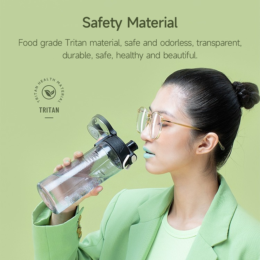 Xiaomi Youpin Bình Nước Thể Thao 600ml / 750ml An Toàn Cho Sức Khỏe