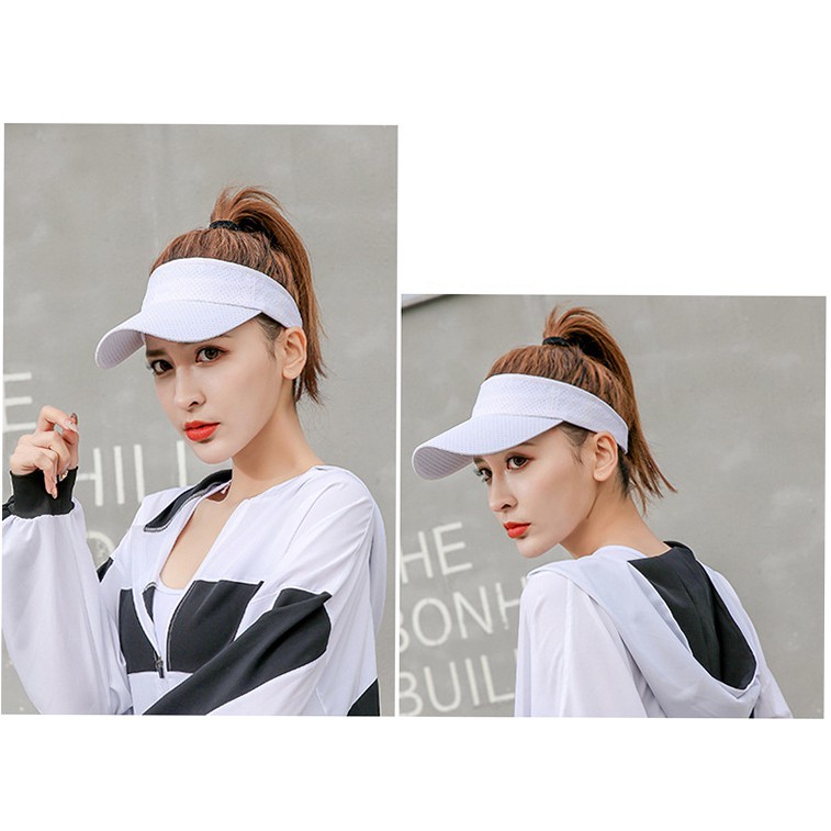 Mũ nửa đầu Tennis nam nữ nhiều màu phù hợp cho tập gym, chạy bộ, chơi thể thao ngoài trời, mùa hè