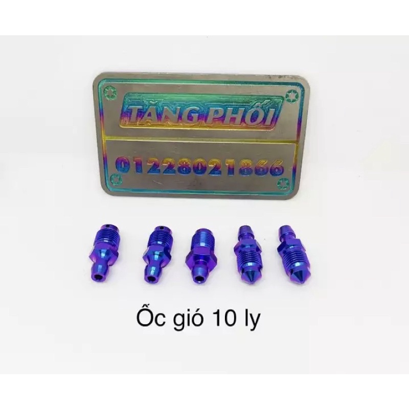 Ốc gió titan gr5 7li 8li 10li bắt heo zin nissin yamaha honda brembo