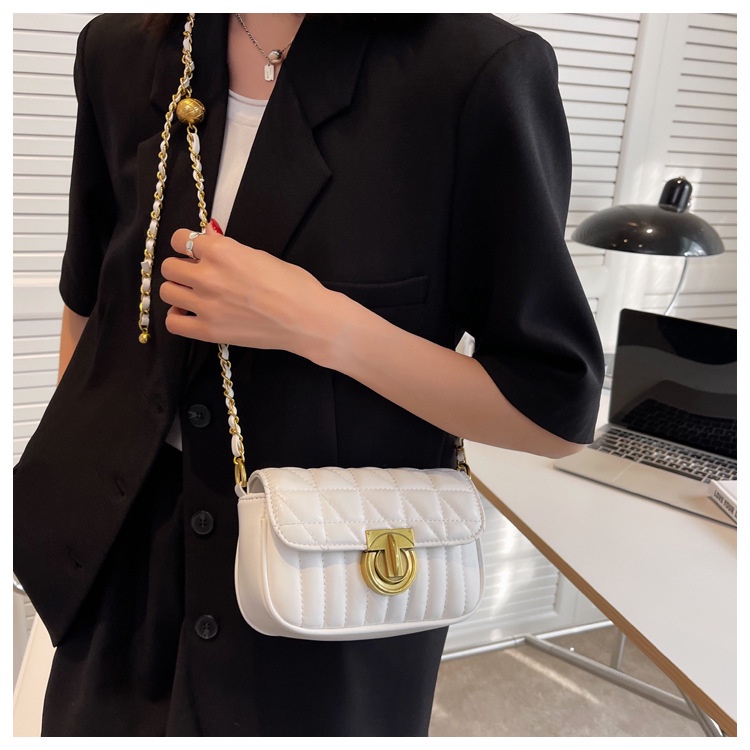 Túi xách nữ, túi đeo chéo da trám khóa xoay tròn thời trang cao cấp