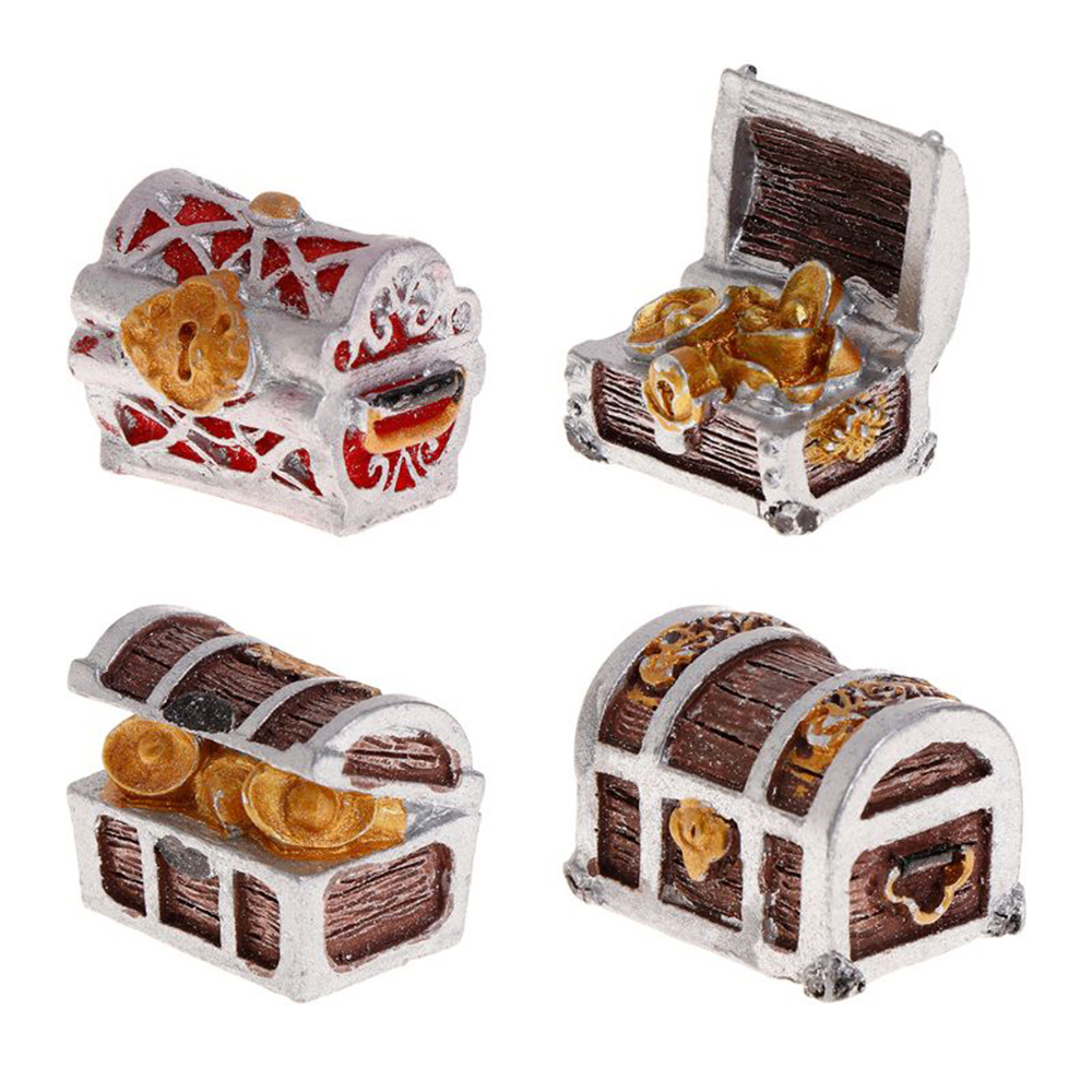 EPOCH Phụ Kiện Trang Trí Bể Cá Hình Rương Kho Báu Thú Vị