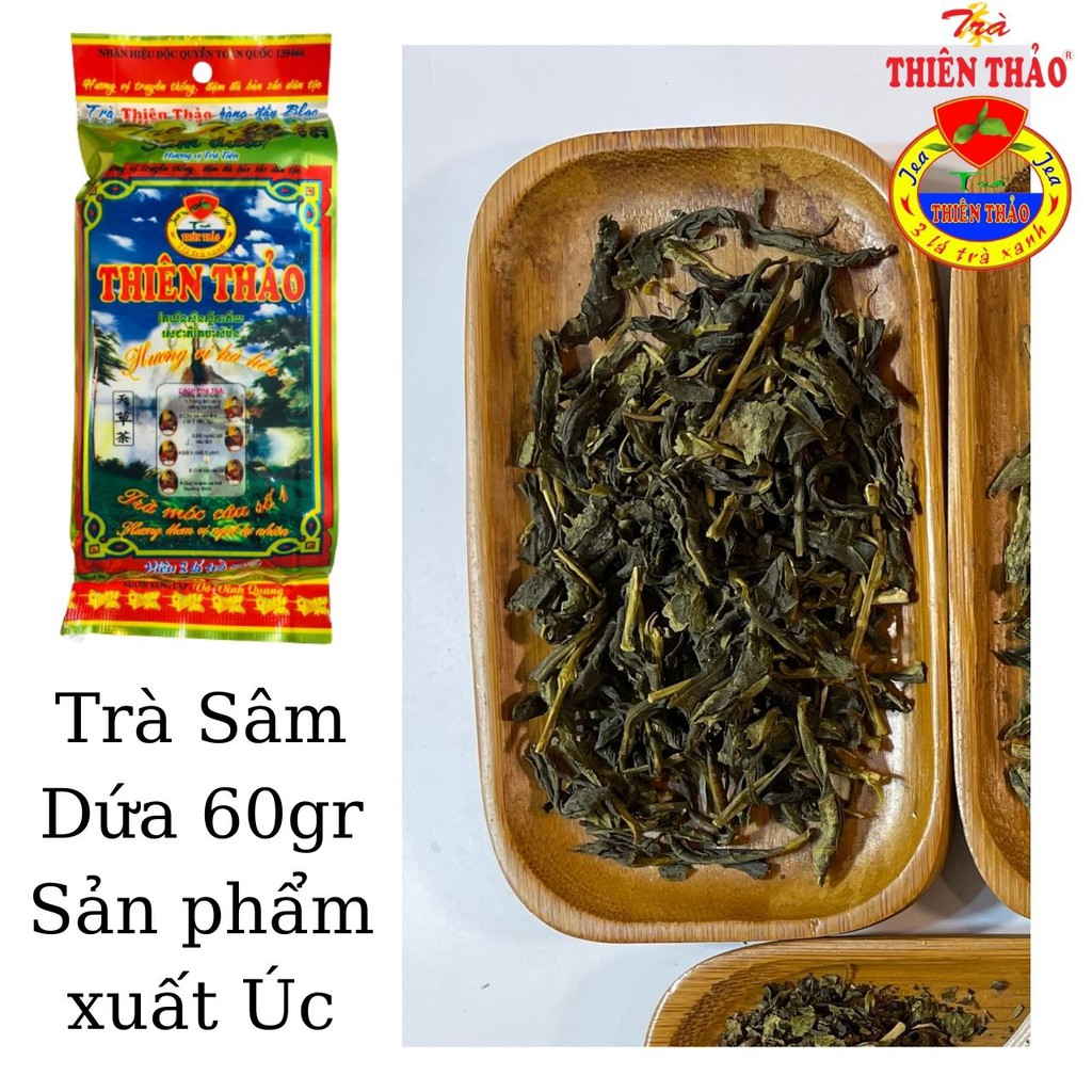 6 GÓI Trà Sâm dứa Thiên Thảo hương vị trà tiên 60gr, HÀNG CÔNG TY, ĐẶC SẢN ĐÀ LẠT