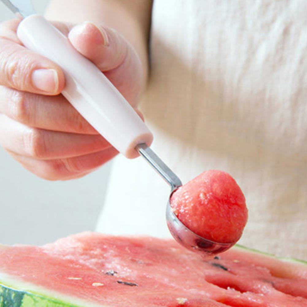 Muỗng Múc Kem / Trái Cây Hai Đầu Bằng Thép Không Gỉ Tiện Lợi Dành Cho Nhà Bếp