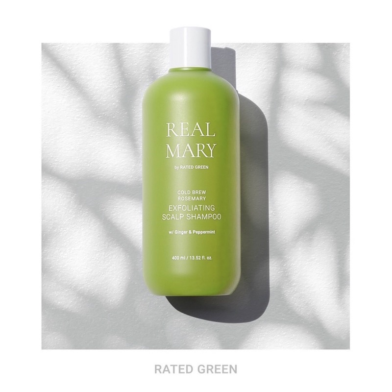 Combo dầu gội và kem ủ cho da đầu dầu chiết xuất Hương Thảo ủ lạnh RATED GREEN