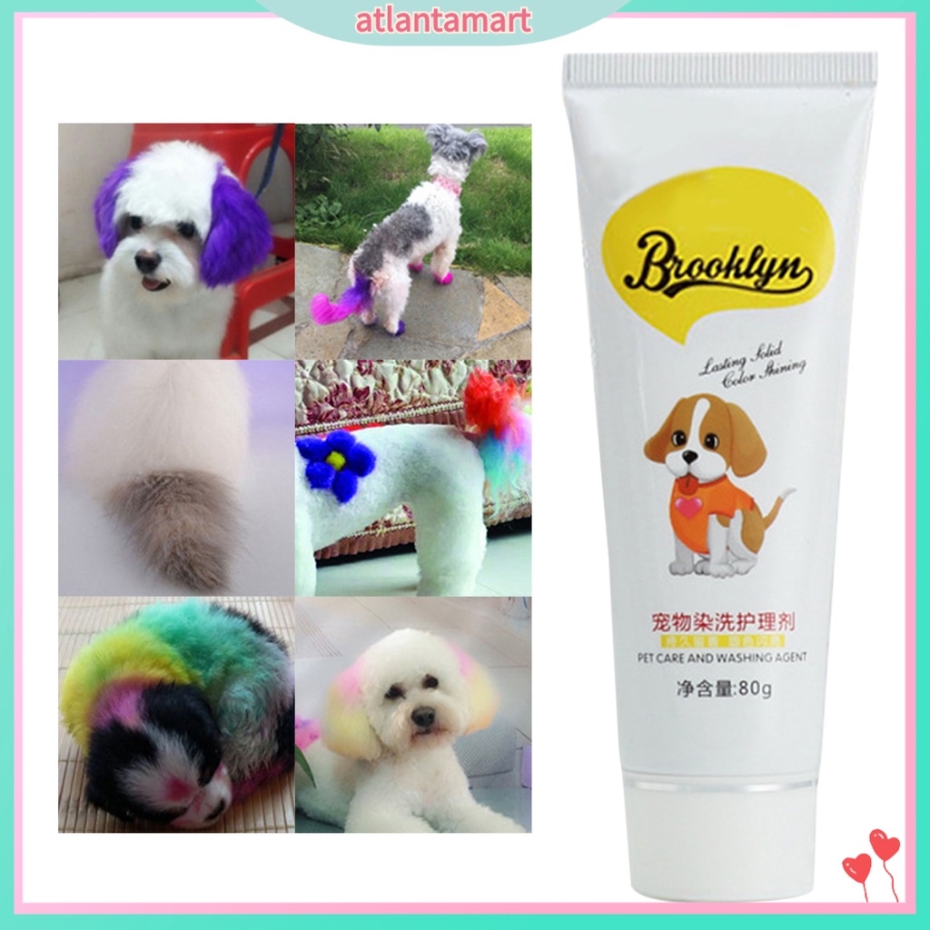 Kem nhuộm lông cho thú cưng nhiều màu tùy chọn 80g an toàn tiện dụng