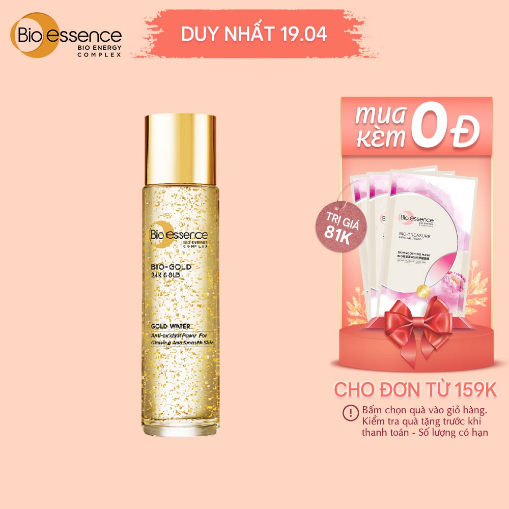 Nước dưỡng ngăn ngừa lão hóa Bio-Essence Bio-Gold Bio-Essence Gold chiết xuất vàng 24k 150ml | BigBuy360 - bigbuy360.vn