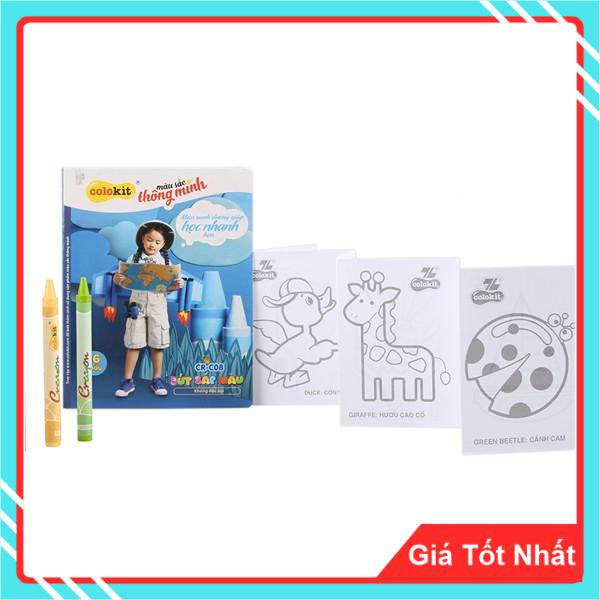 Bút Sáp 16 Màu Thiên Long CR-C08 - Hàng Chính Hãng- Màu Sắc Tươi Sáng, Tô Mịn, Ít Bụi, Chất Liệu An Toàn Khi Sử Dụng