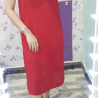 Đầm suông voan