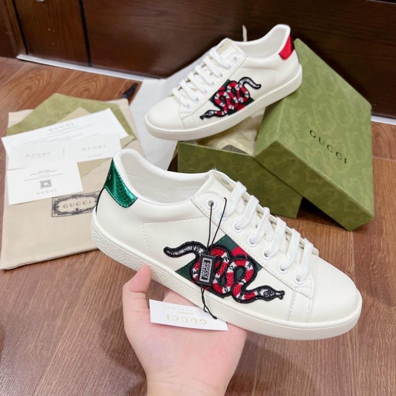 Giày Sneaker GC Ace Rắn Thêu Gót Hai Màu Đế Thơm-Full Phụ Kiện