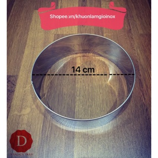 Khuôn ring inox tròn size 14 cm
