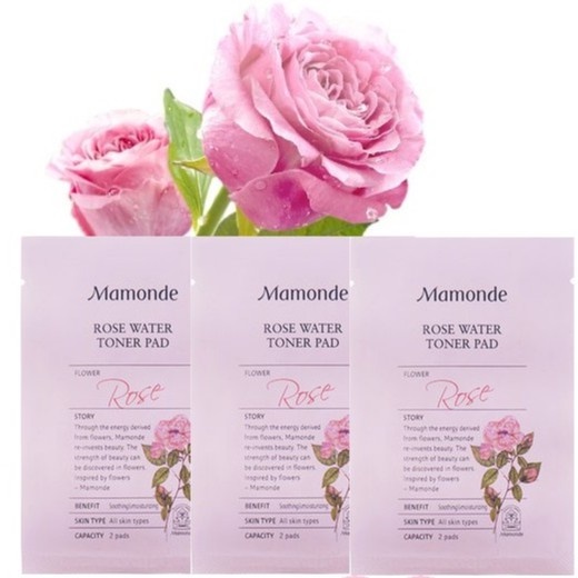 [Gói] Nước hoa hồng dạng miếng - Mamonde Rose Water Toner Pad