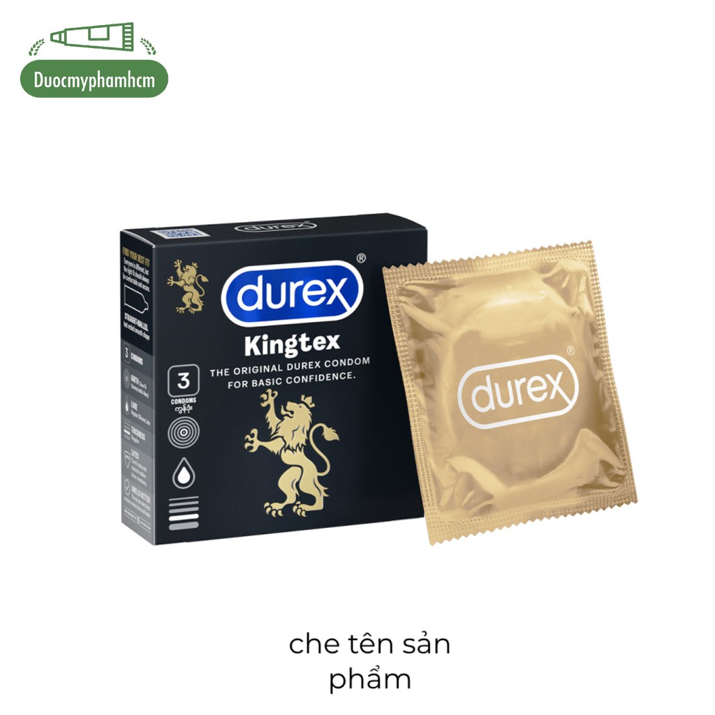 Bao cao su Durex Kingtex Hộp 3-12 bao