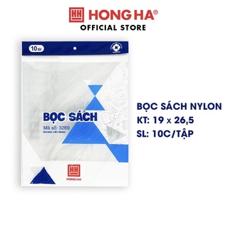 Bọc sách nilong hồng hà 3269 khổ 190*265mm