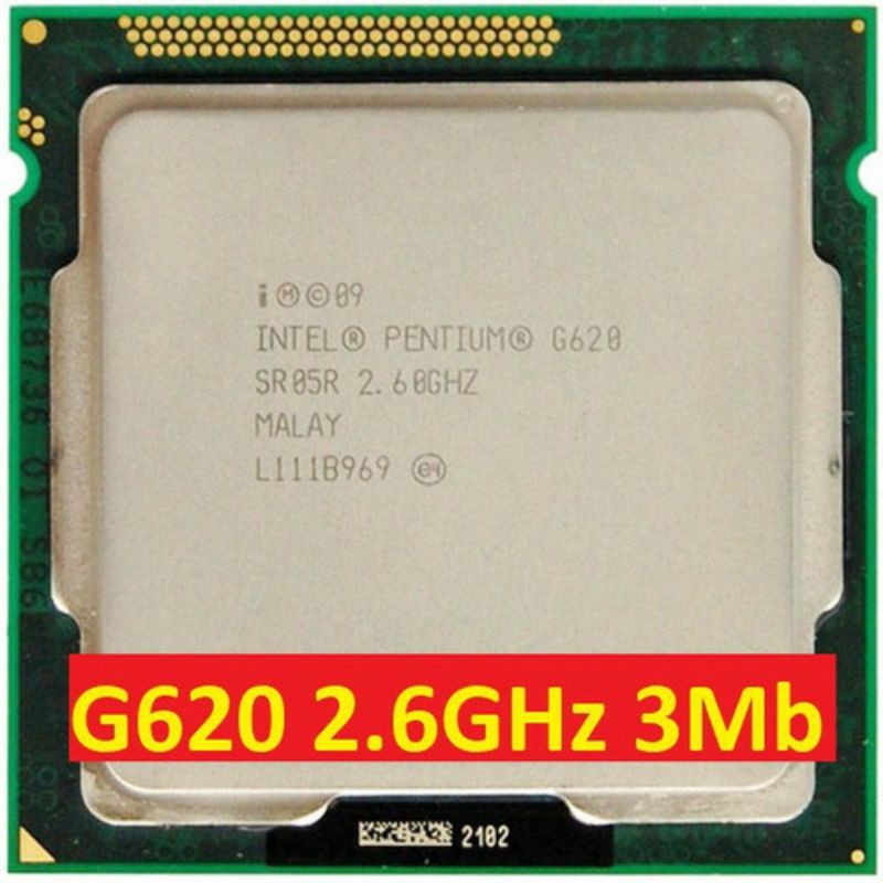 Intel Pentium G620 2.60 GHz, 3Mb hàng cũ