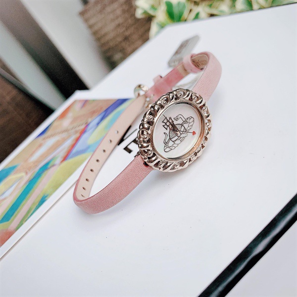 Đồng Hồ Nữ Vivienne Westwood dây da hồng