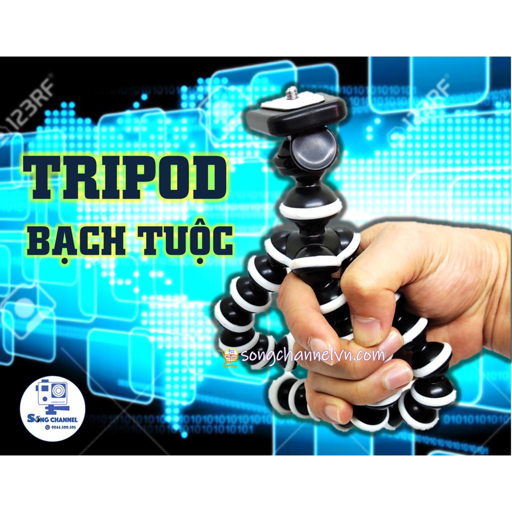 Tripod Bạch Tuộc, Chân Nhện Dùng Cho Điện Thoại, Máy Ảnh, Action Camera - Chính Hãng