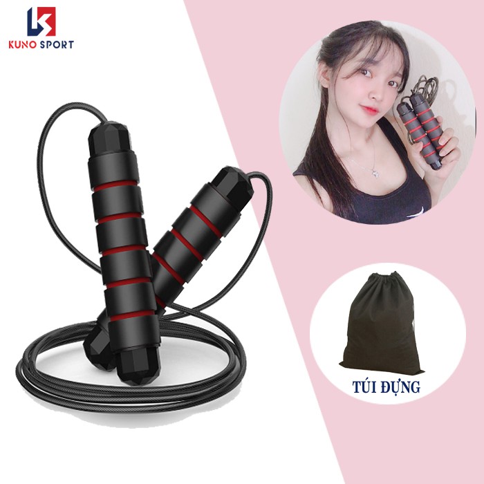 Dây nhảy tập thể dục KUNO SPORT lõi thép cao cấp luyện tập thể dục thể thao tại nhà- D01