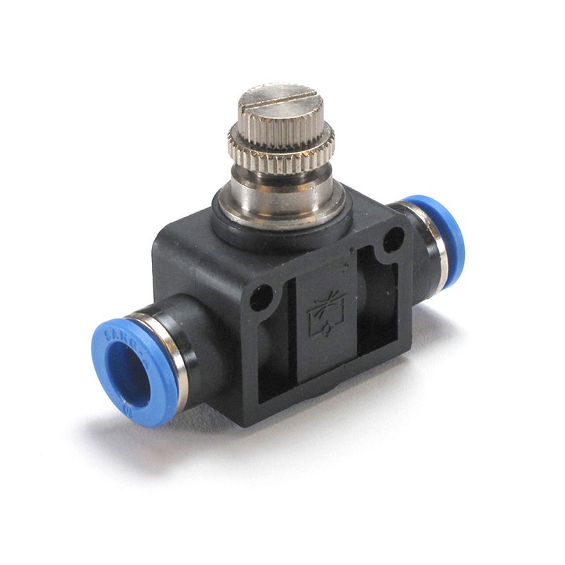 Van tiết lưu ống khí nén, ống hơi 4mm, 6mm, 8mm (SA4, SA6, SA8)