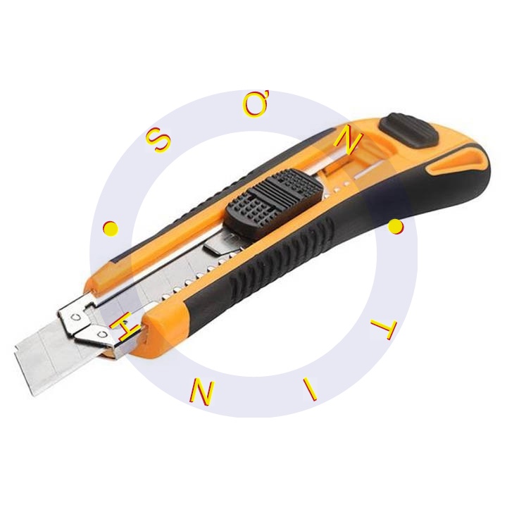 Dao rọc giấy 18mm kèm 03 lưỡi dao Tolsen 30003