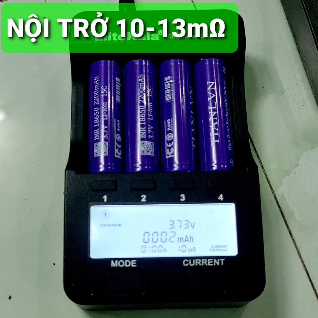 Cell pin 18650 TIANLVN 2200mAh - Dòng xả cực cao 15C (30A), chính hãng, nội trở thấp - LIMO