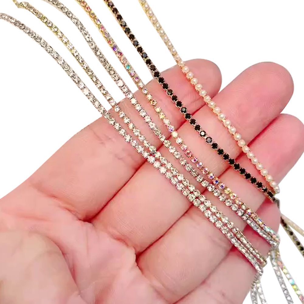 [Hàng mới về] Dây kim loại lấp lánh nhiều màu trang trí móng tay nghệ thuật diy