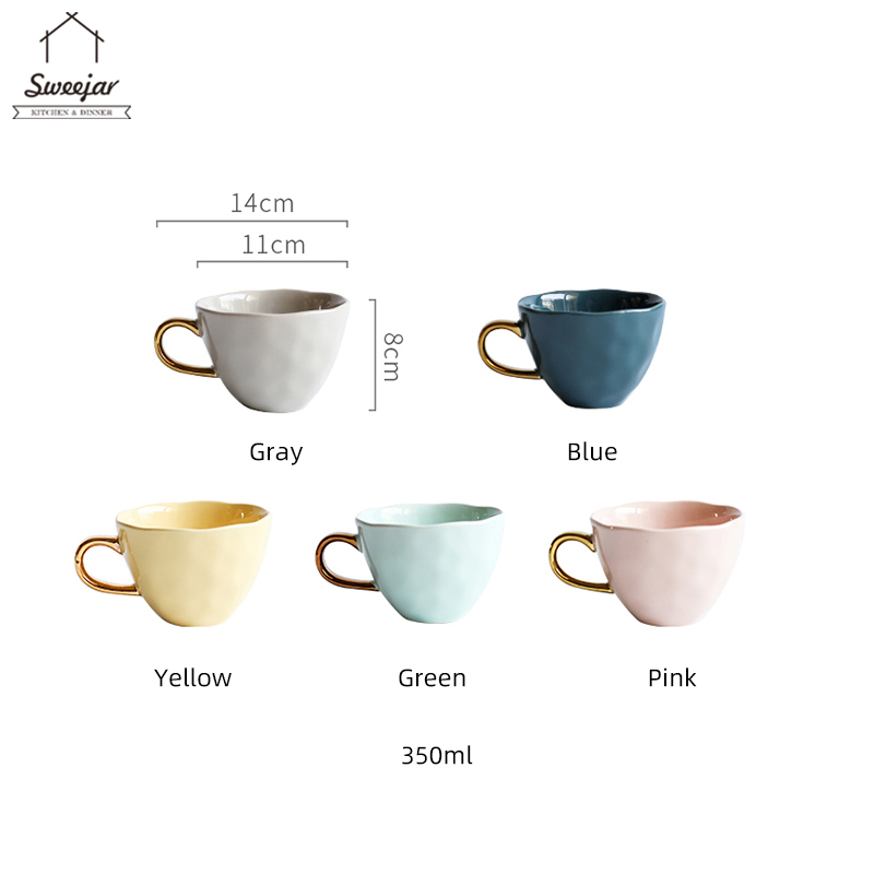 Ly uống cà phê SWEEJAR có tay cầm bằng sứ tiện dụng