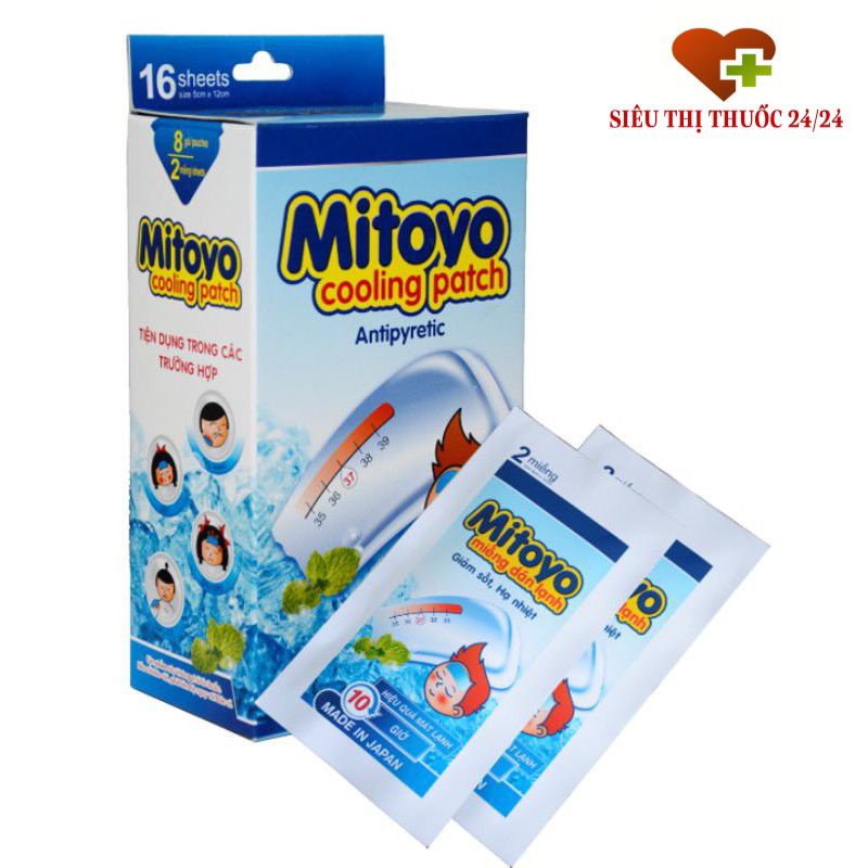 Miếng dán hạ sốt Mitoyo 2 miếng