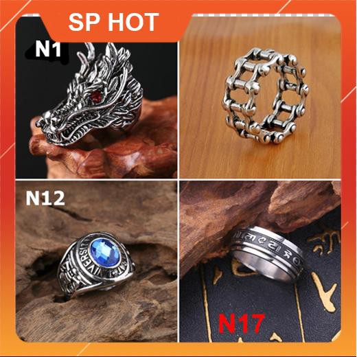 Nhẫn nam titan siêu ngầu, nhẫn nam hiphop phong cách