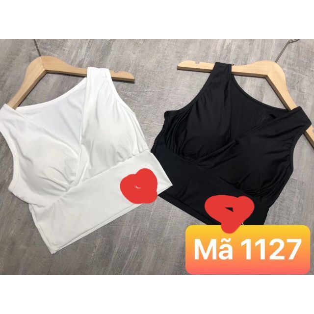 Croptop có mút thun lạnh  cao cấp - croptop thun có đệm